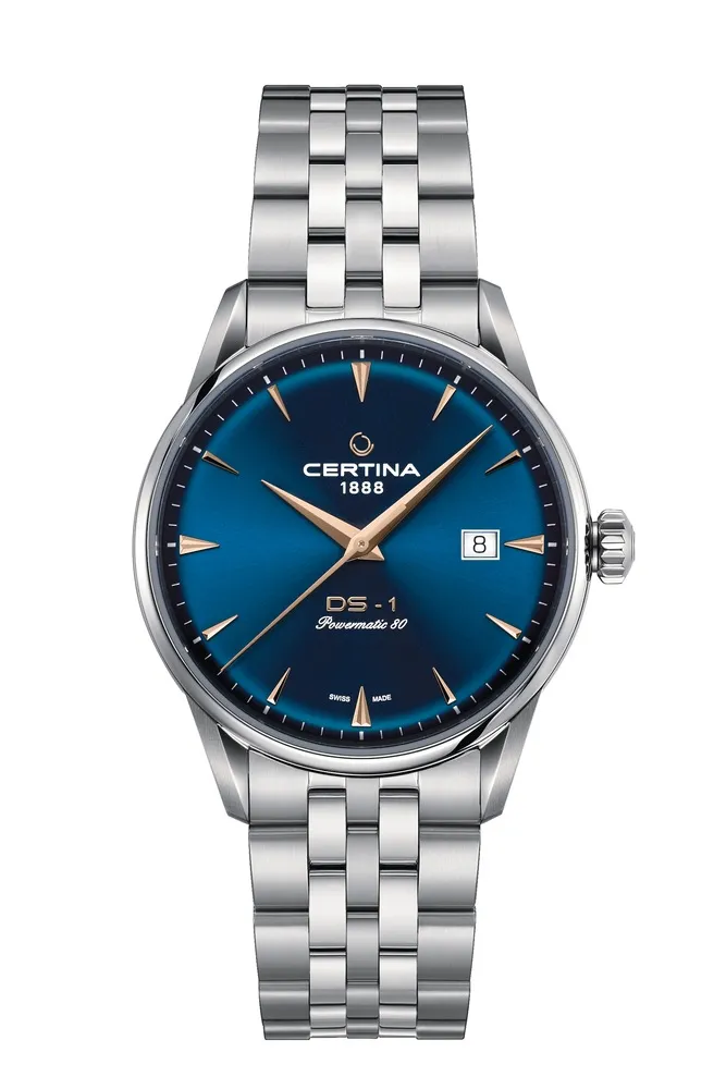 Certina DS-1 Powermatic 80 Otomatik Blue C0298071104102 detay görseli 2