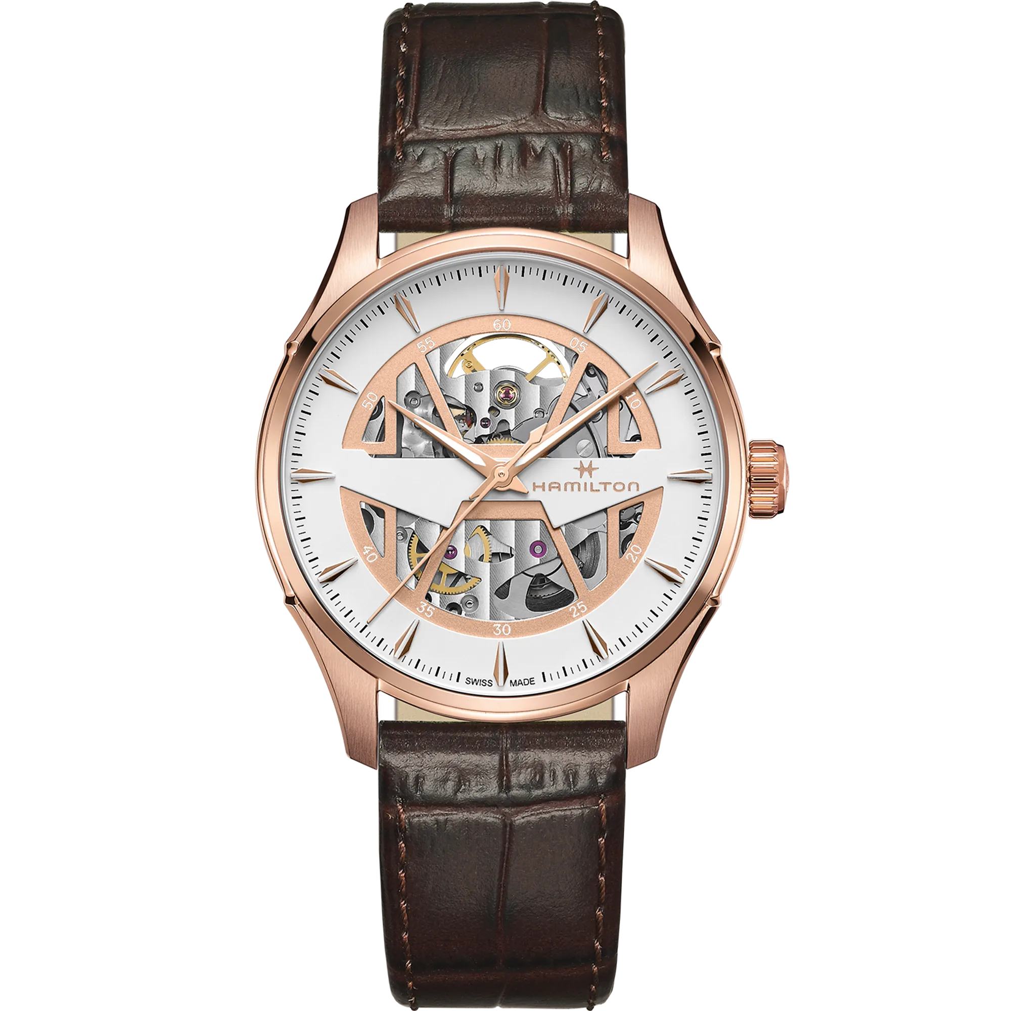 Hamilton Jazzmaster Skeleton Auto Beyaz H42505510 detay görseli 1