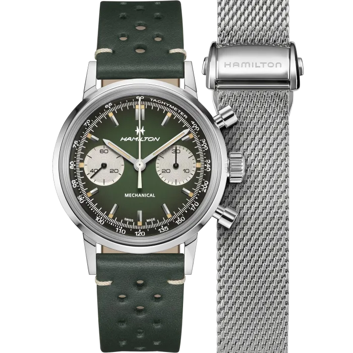 Hamilton American Classic Intra-matic Chronograph H Yeşil H38429861 detay görseli 1