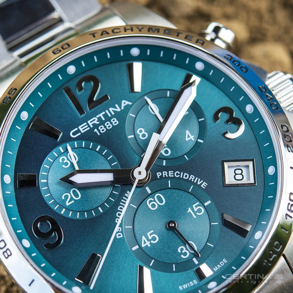 Certina DS Podium Chronograph 1/10 Sec Yeşil C0344171109700 detay görseli 2