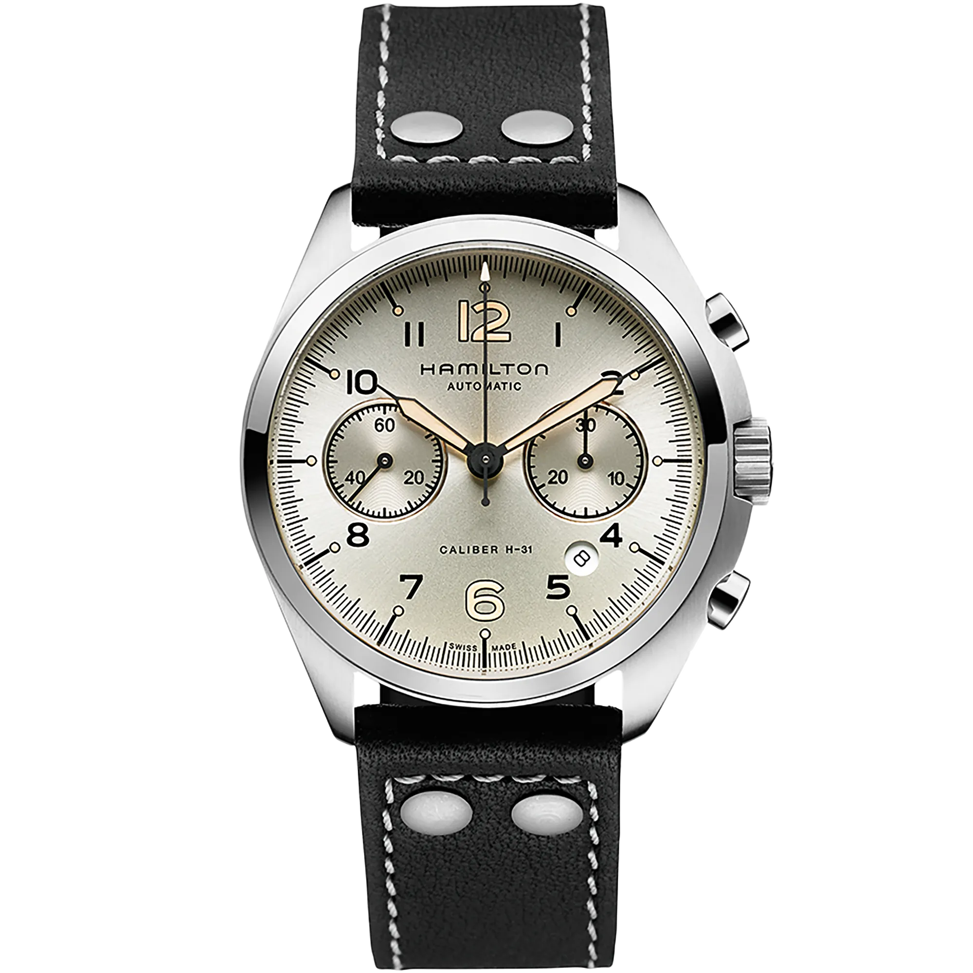 Hamilton Khaki Aviation Khaki Pilot Pioneer Auto Chrono Otomatik Bej H76416755 detay görseli 1
