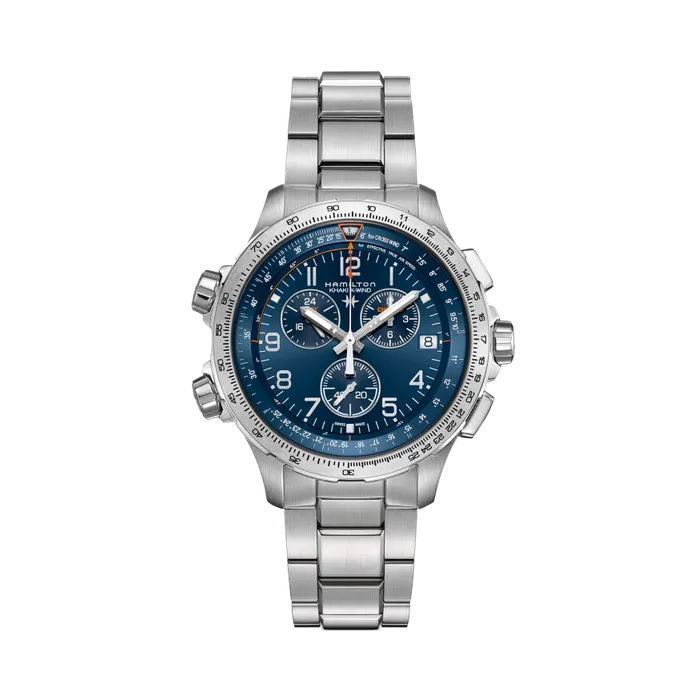 Hamilton Khaki Aviation X-Wind GMT Chrono Quartz Blue H77922141