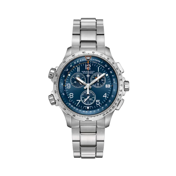 Hamilton Khaki Aviation X-Wind GMT Chrono Quartz Blue H77922141