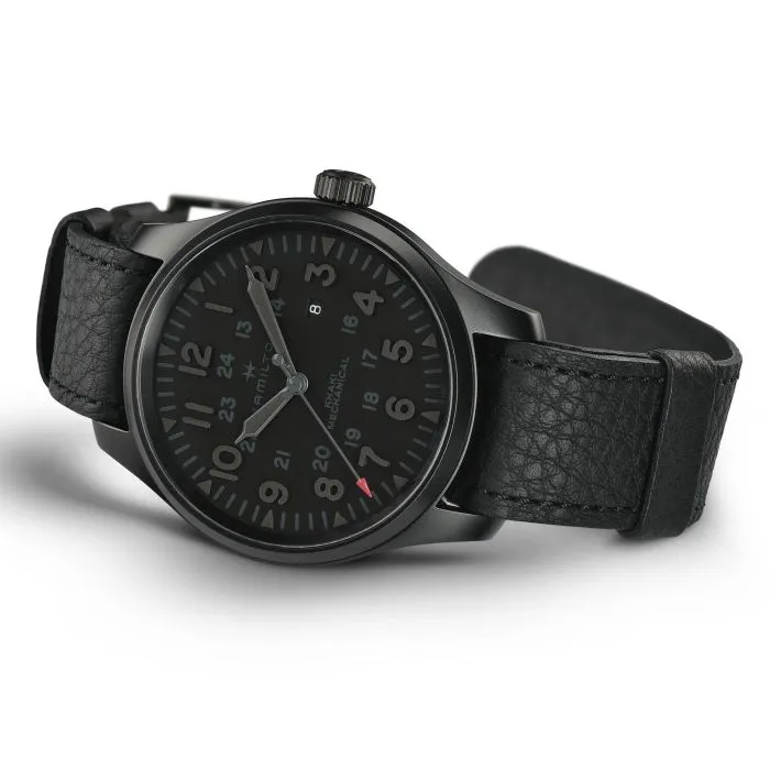 Hamilton Khaki Field Mechanical Siyah H69809730 detay görseli 3
