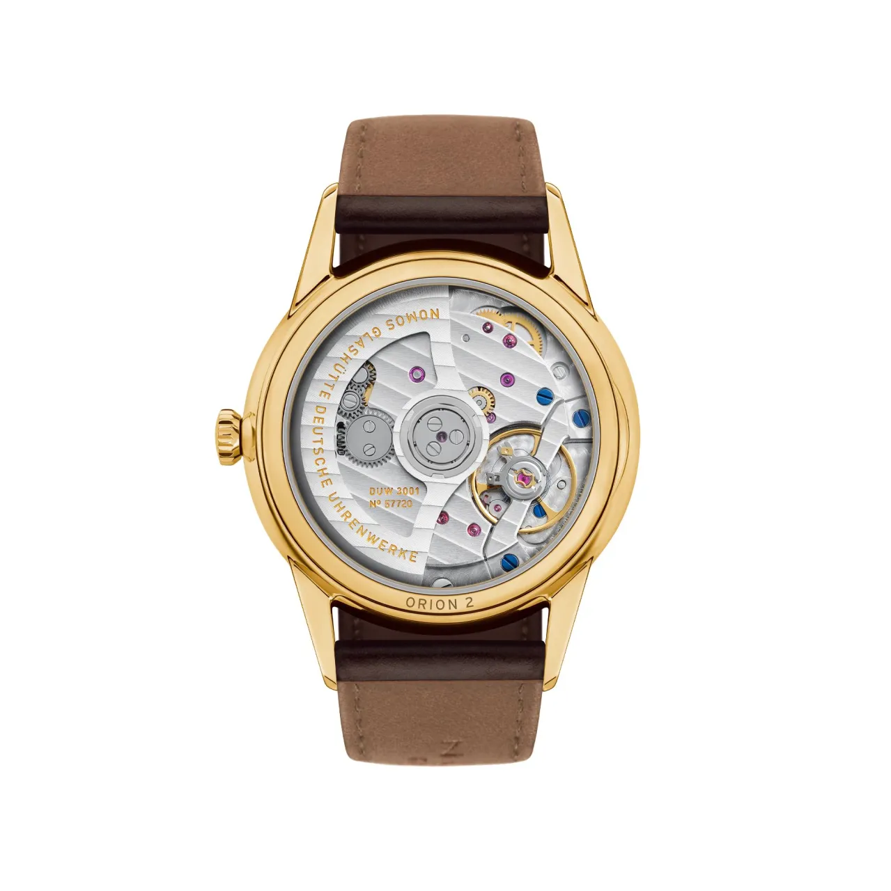 NOMOS Glashütte Orion Gold Neomatik Doré Otomatik 349 detay görseli 3