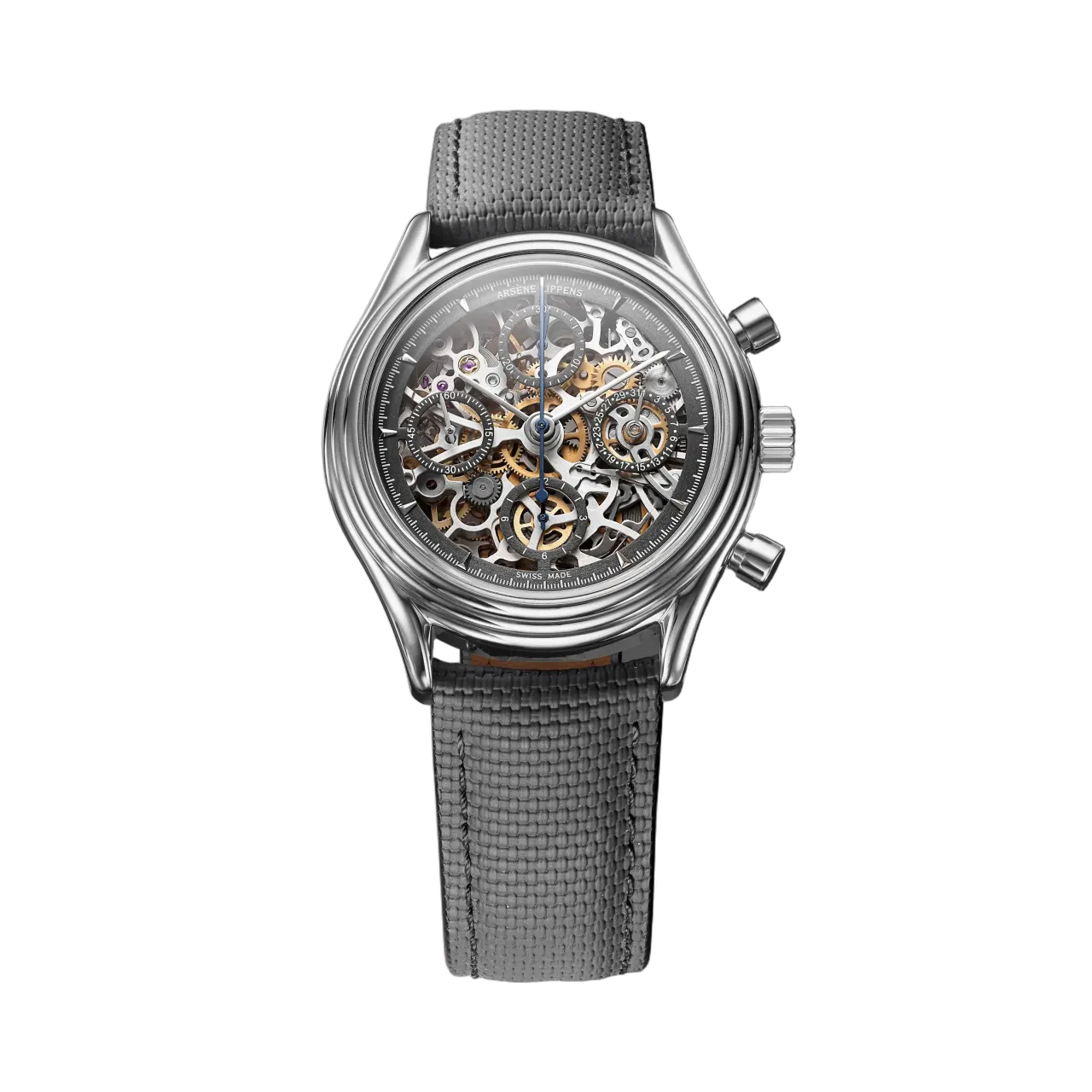 Arsene Lippens Scheletrato Grigio Opaco Otomatik Matte Grey 0764GO