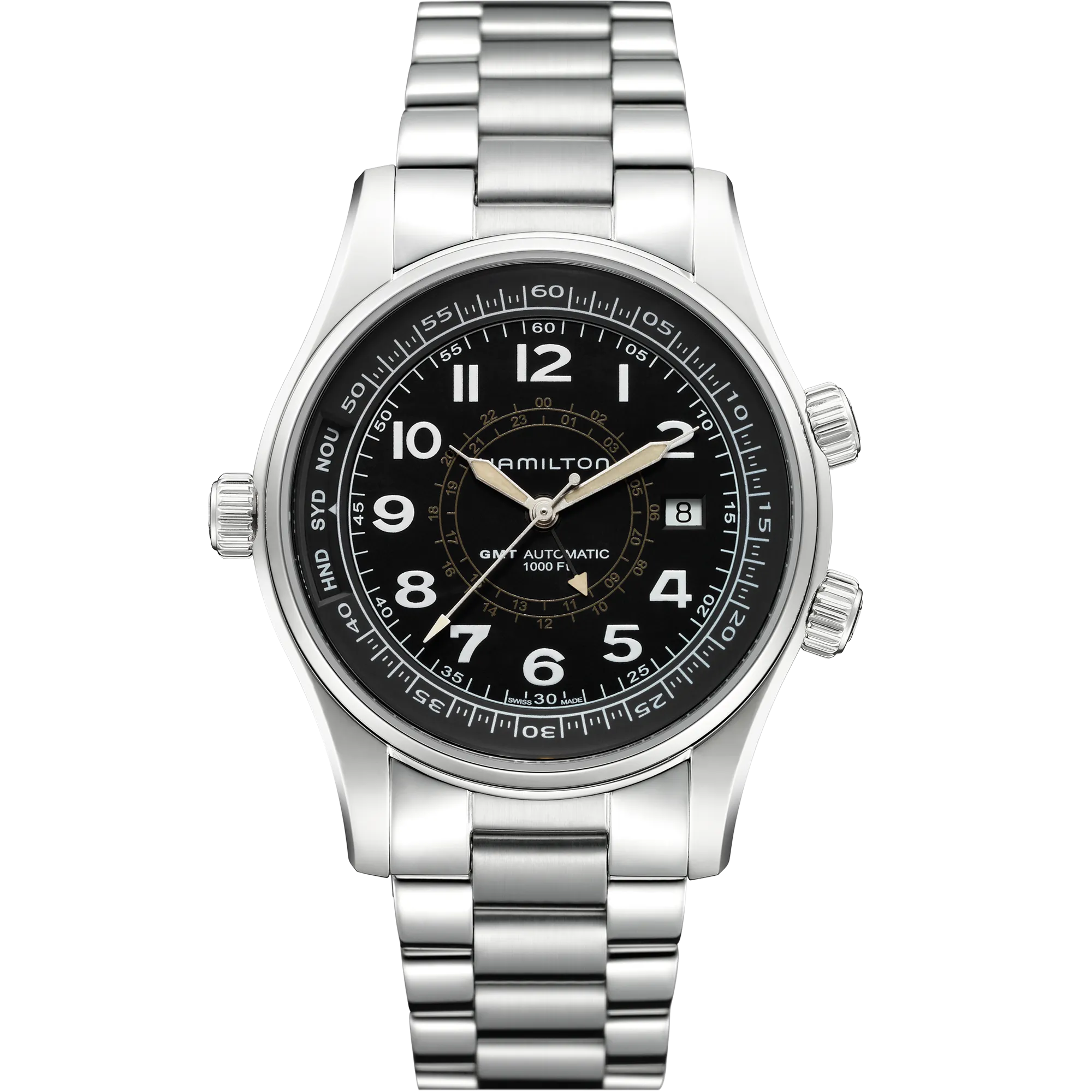 Hamilton Khaki Navy Khaki UTC Auto Black H77505133 detay görseli 1