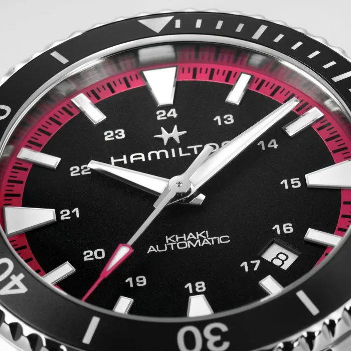 Hamilton Khaki Navy Scuba Auto Otomatik Siyah H82395330 detay görseli 4