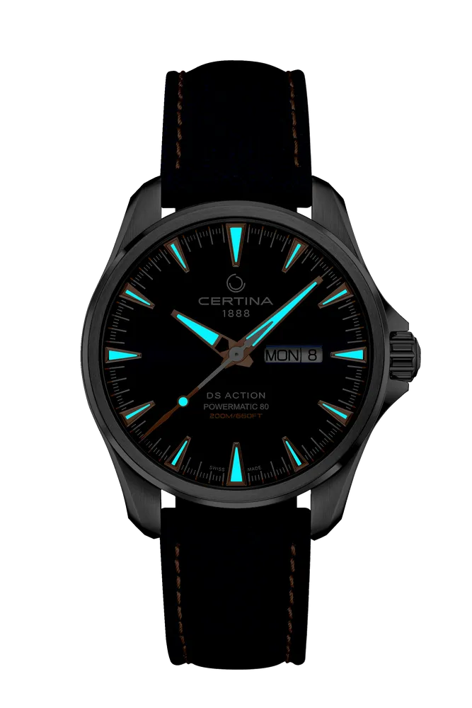 Certina DS Action Day Date Powermatic 80 Otomatik Mavi C0324301804101 detay görseli 1