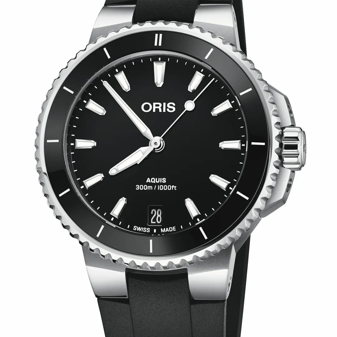 Oris Aquis Date Otomatik Siyah 01733779241540741964FC detay görseli 2