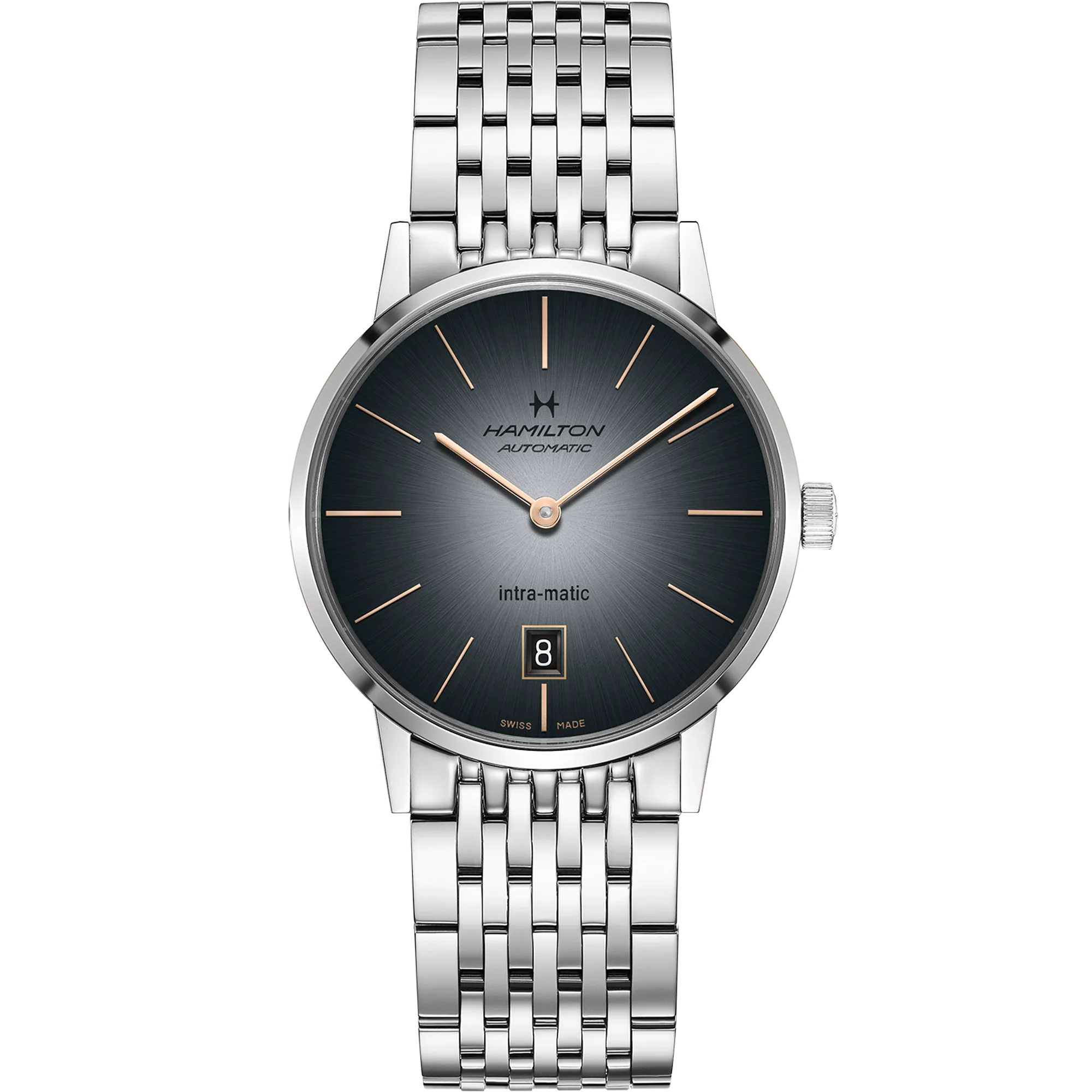 Hamilton American Classic Intra-Matic Auto Grey H38455181 detay görseli 1