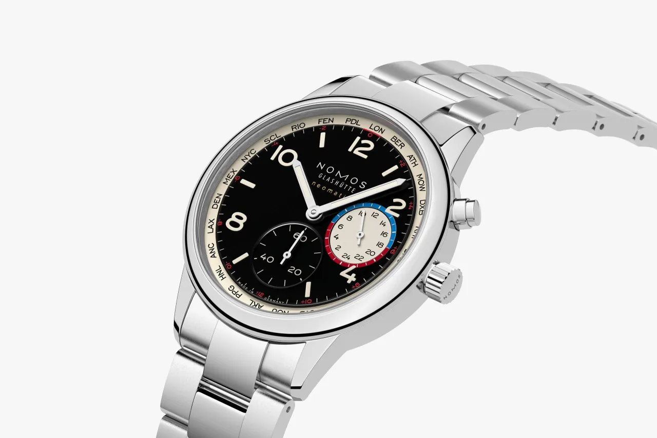 NOMOS Glashütte Club Sport Neomatik Worldtimer Dark 793SB detay görseli 1
