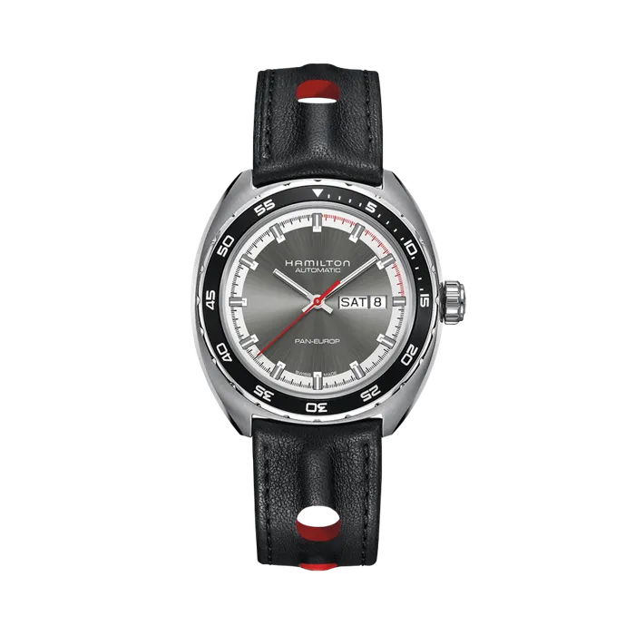 Hamilton American Classic Pan Europ Day Date Auto Otomatik Gri H35415781