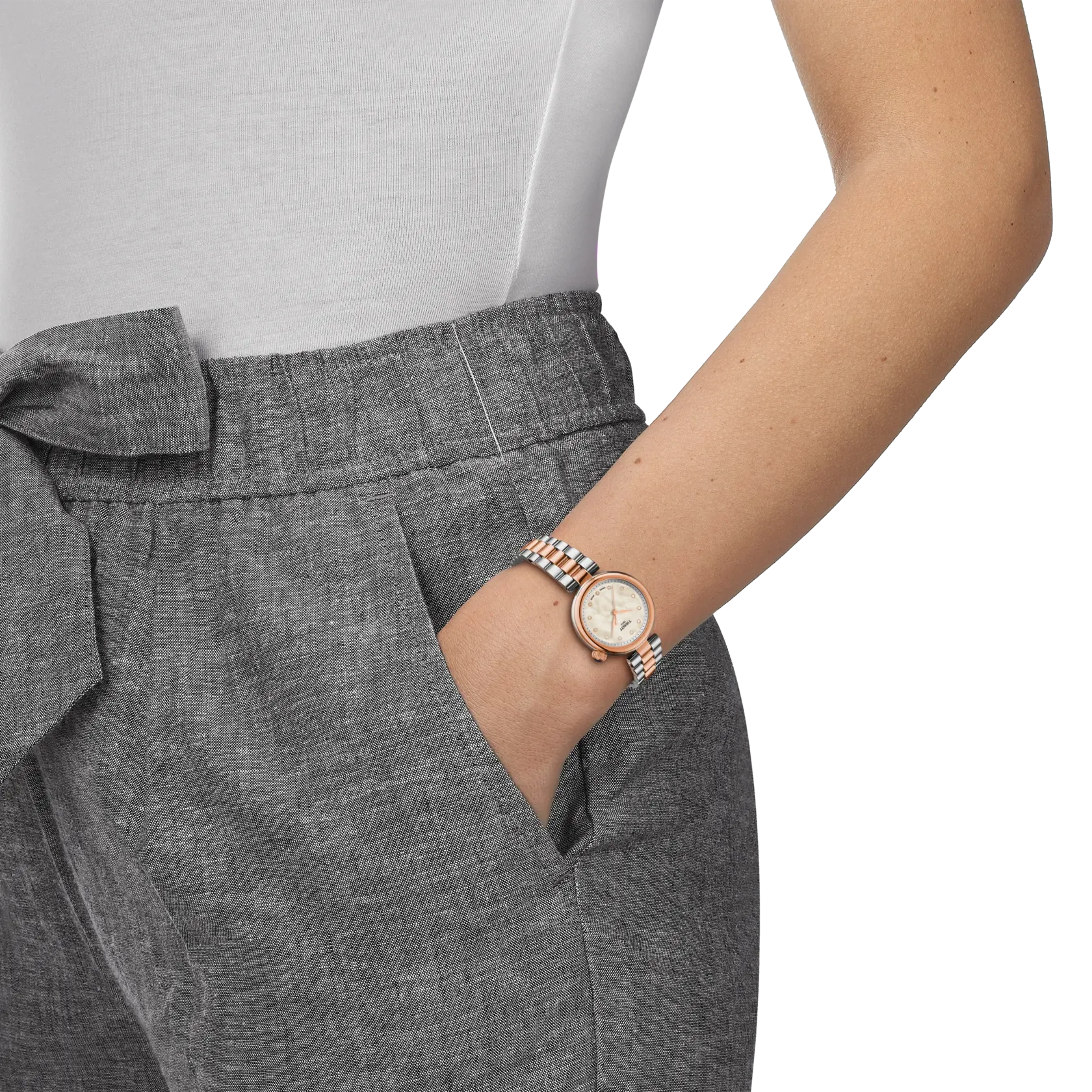 Tissot Desir Beyaz Sedef T1520102211601 detay görseli 2