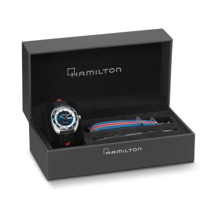 Hamilton American Classic Pan Europ Day Date Auto Blue H35405741 detay görseli 1