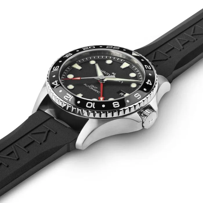 Hamilton Khaki Navy Scuba Auto GMT 43mm Black H82555330 detay görseli 4
