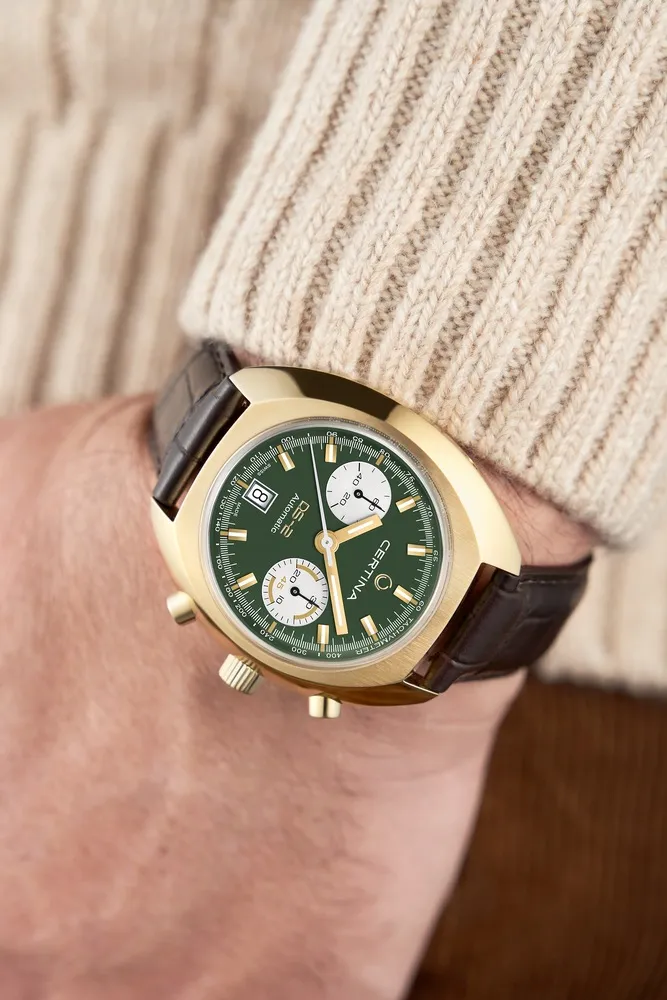 Certina DS-2 Chronograph Automatic Yeşil C0244623609100 detay görseli 5