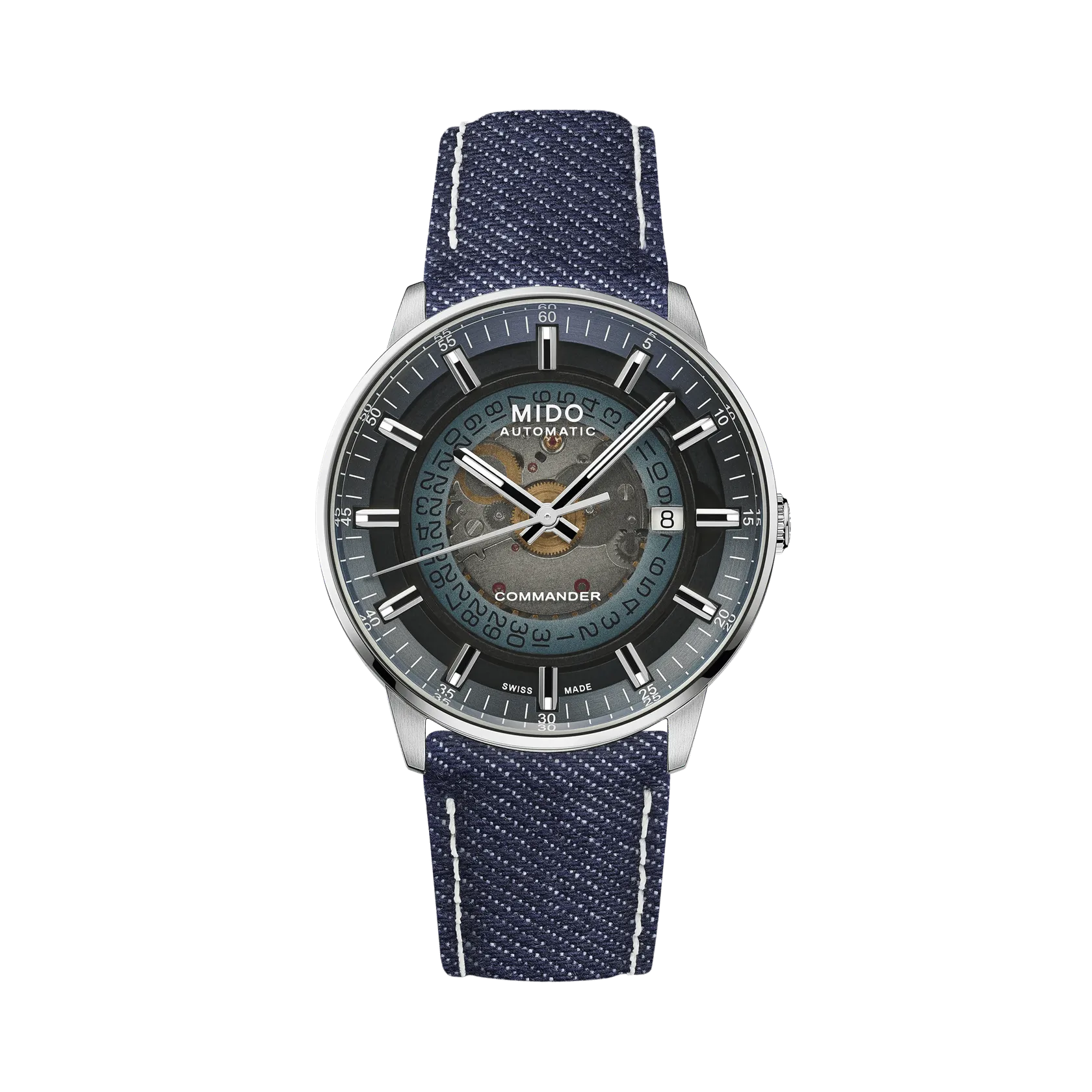 Mido Commander Gradient Otomatik Mavi M0214071841100