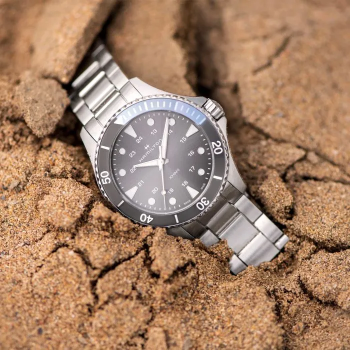 Hamilton Khaki Navy Scuba Quartz Grey H82211181 detay görseli 3