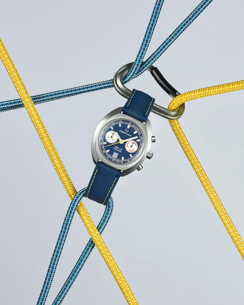 Certina DS-2 Chronograph Automatic Mavi C0244621804100 detay görseli 5