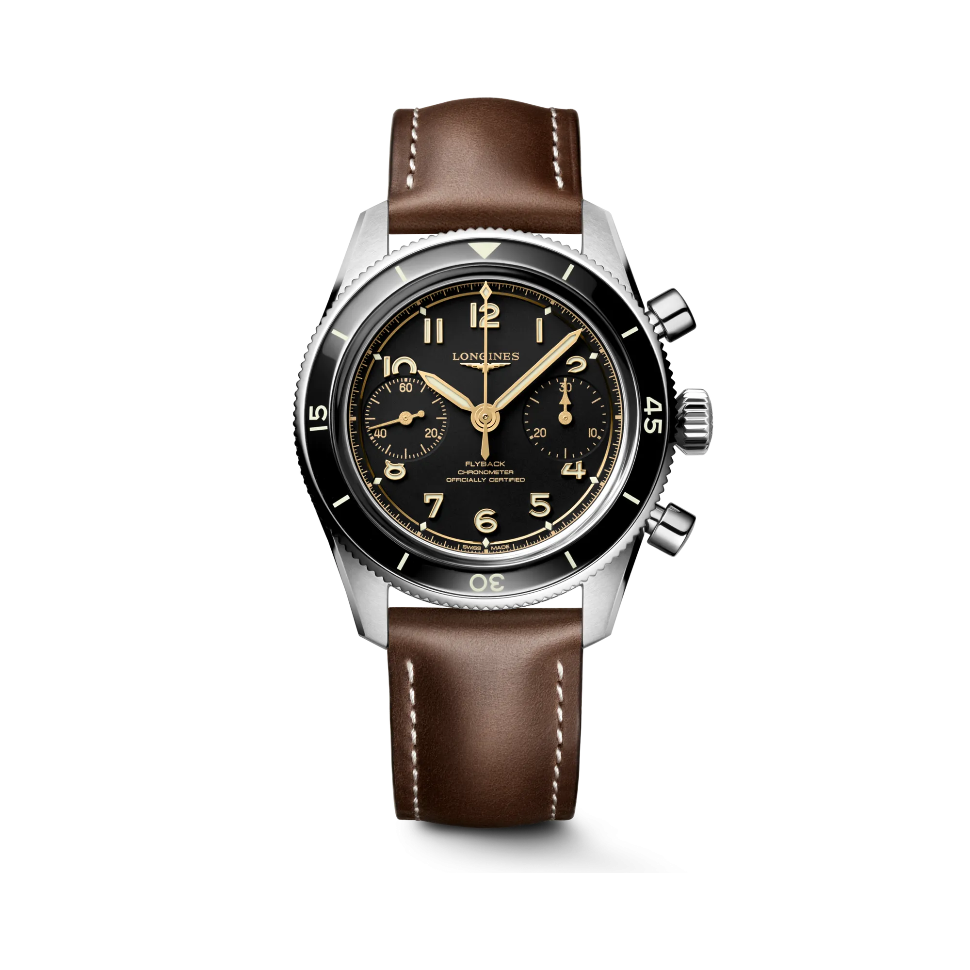 Longines Spirit Pilot Flyback Siyah L37214532
