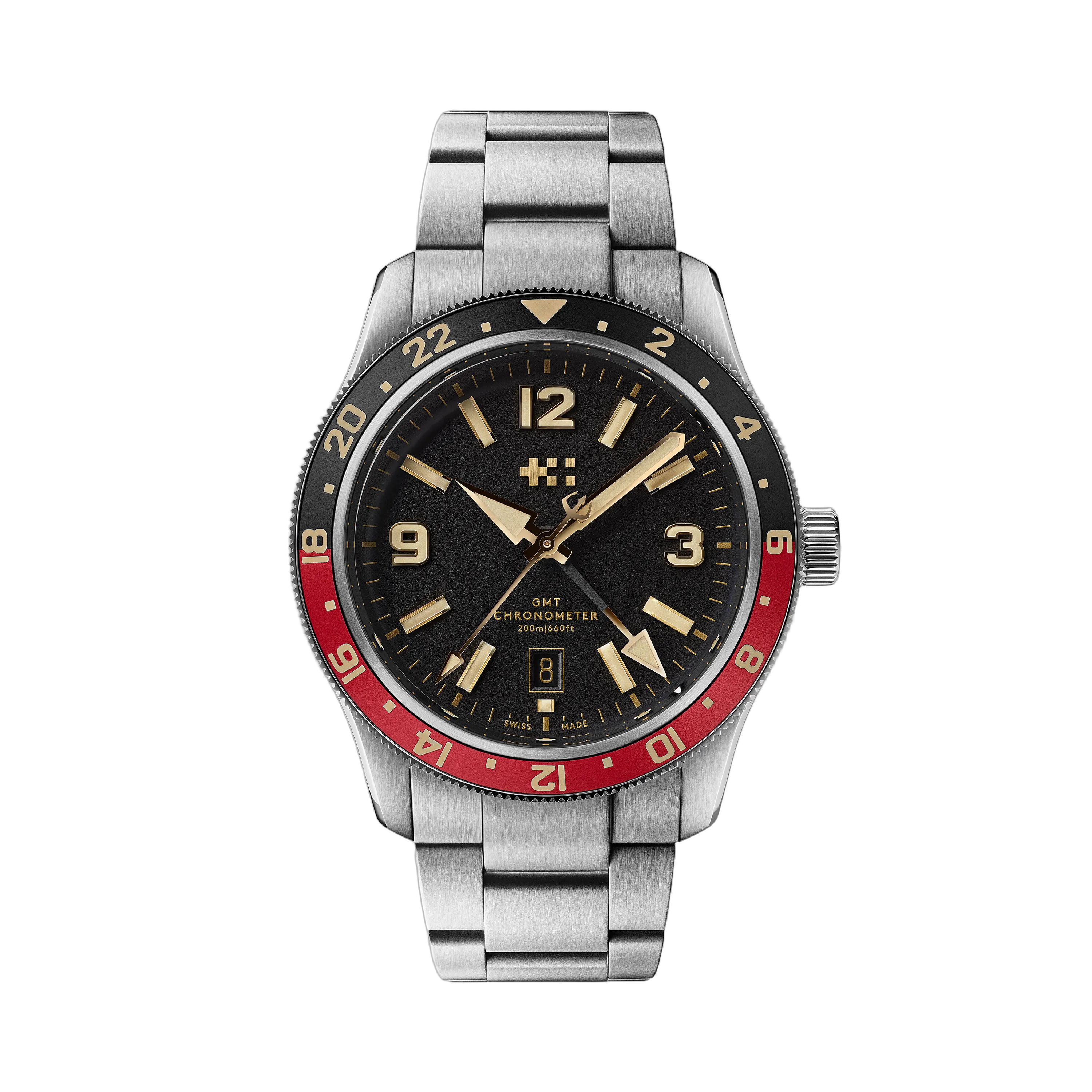Christopher Ward C60 Trident GMT Otomatik Siyah C6042AGM1S0RK0B0