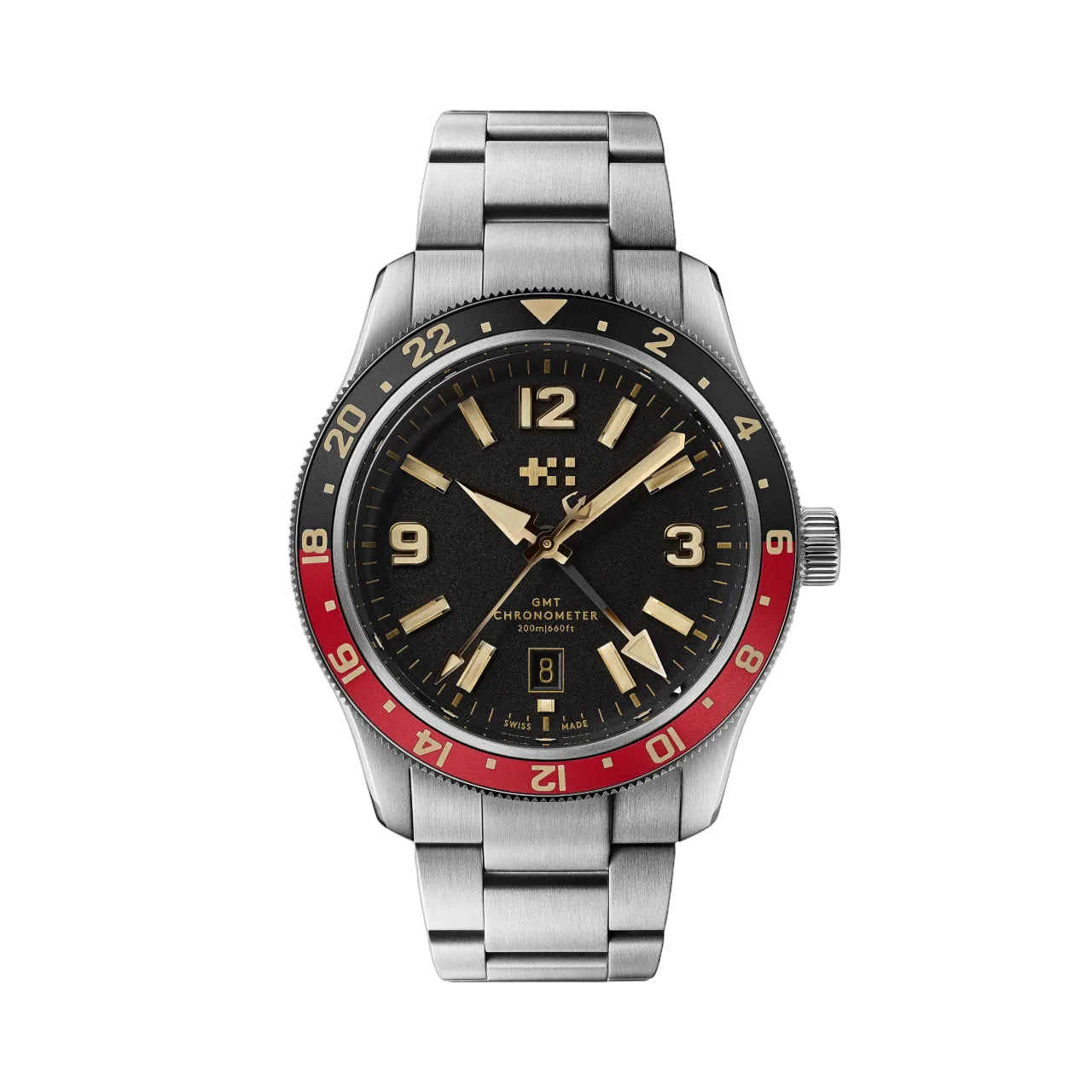 Christopher Ward C60 Trident GMT Otomatik Siyah C6042AGM1S0RK0B0