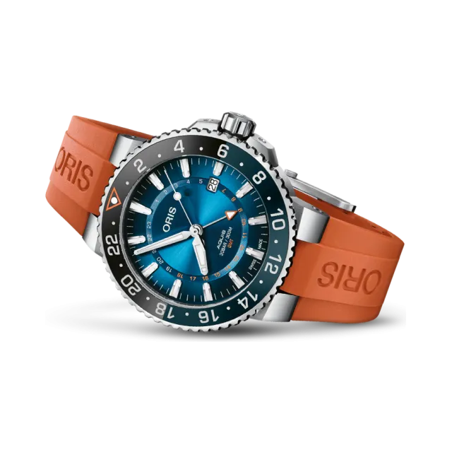 Beğenmek için çift tıkla Oris Aquis Carysfort Reef Limited Edition Otomatik Blue 0179877544185SETRS Görsel 1