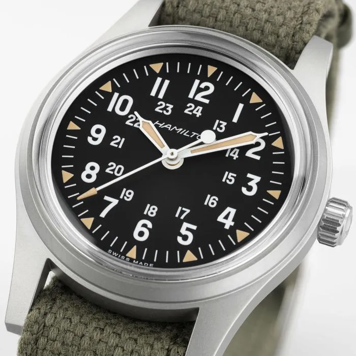 Hamilton Khaki Field Mechanical Siyah H69399930 detay görseli 2