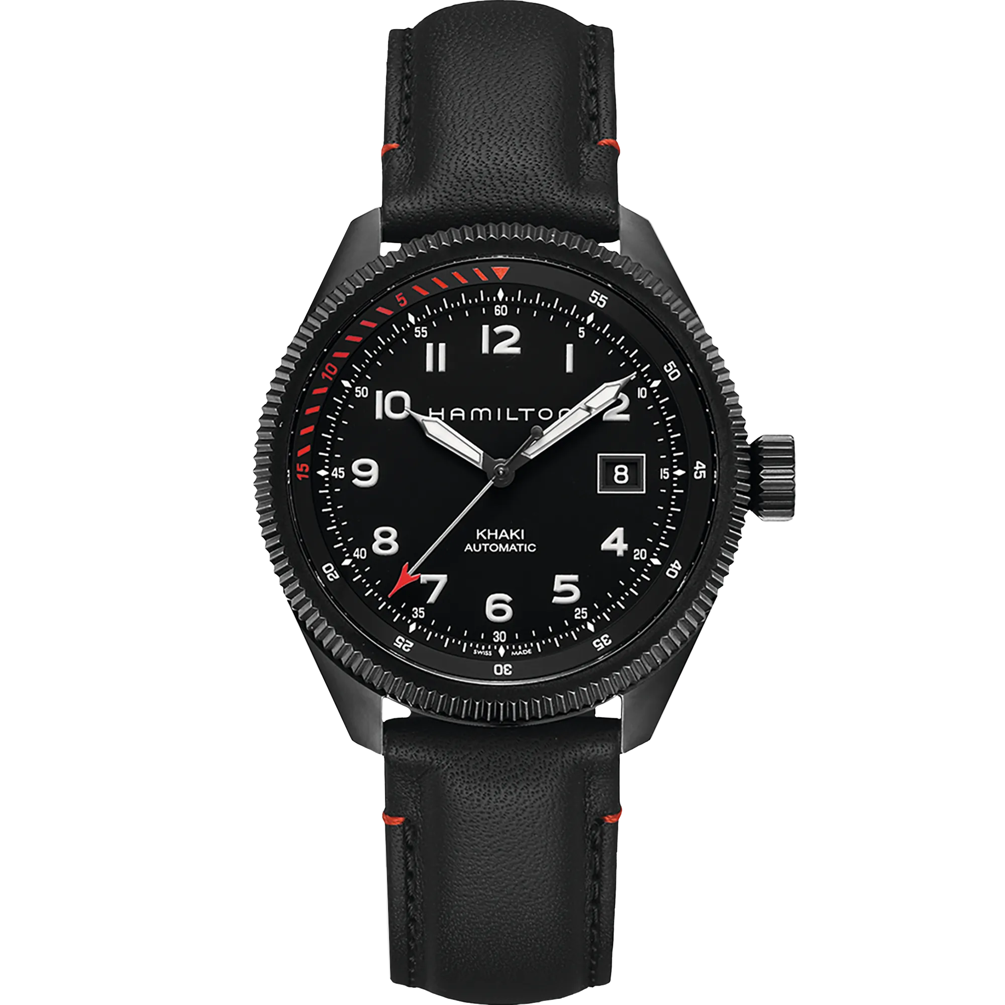 Hamilton Khaki Aviation Takeoff Air Zermatt Auto Otomatik Siyah H76695733 detay görseli 1