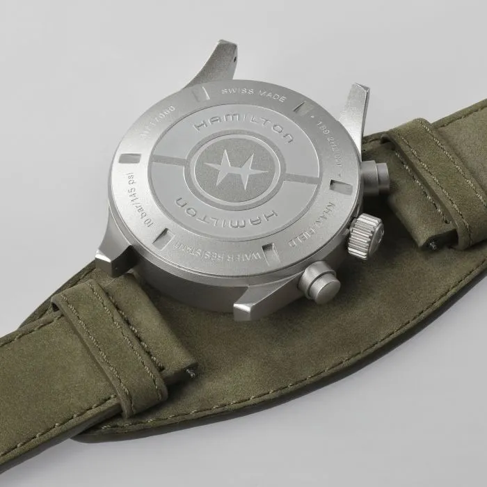 Hamilton Khaki Field Auto Chrono Otomatik Siyah H71706830 detay görseli 3