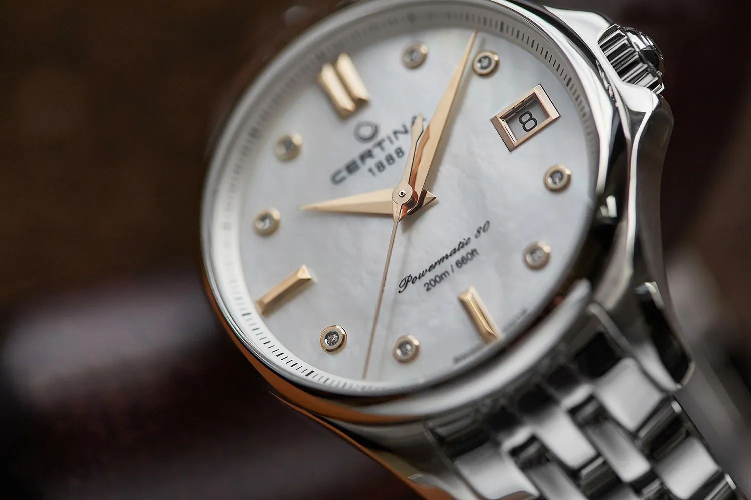 Certina DS Action Lady Powermatic 80 Mother Of Pearl C0322071111600 detay görseli 4