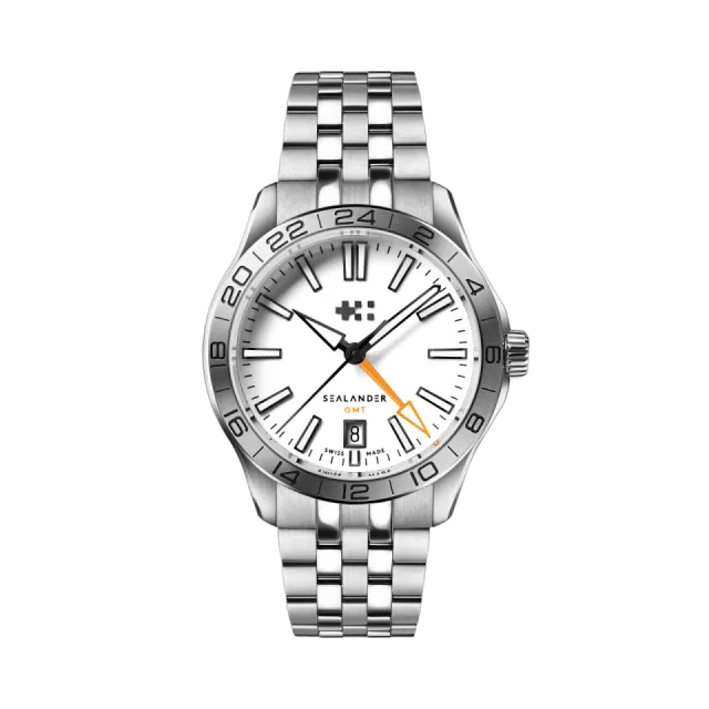 Beğenmek için çift tıkla Christopher Ward C63 Sealander GMT Otomatik Beyaz C6339AGM4S00W0B1 Görsel 1