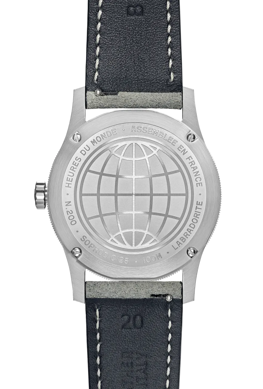 Baltic Heures Du Monde Worldtimer Labradorite Otomatik HEURESDUMONDEWORLDTIMERLABRADORITE detay görseli 3