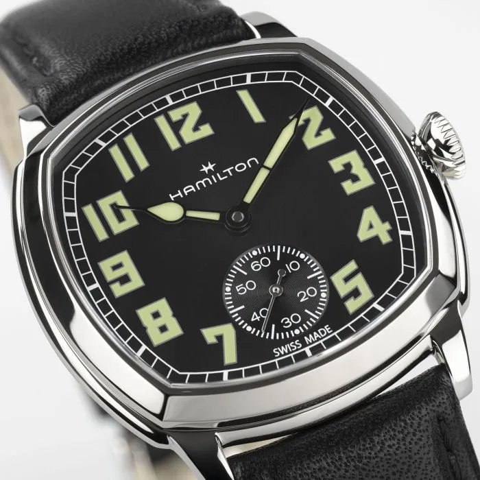 Hamilton American Classic Cushion Mechanical Black H36129730 detay görseli 5