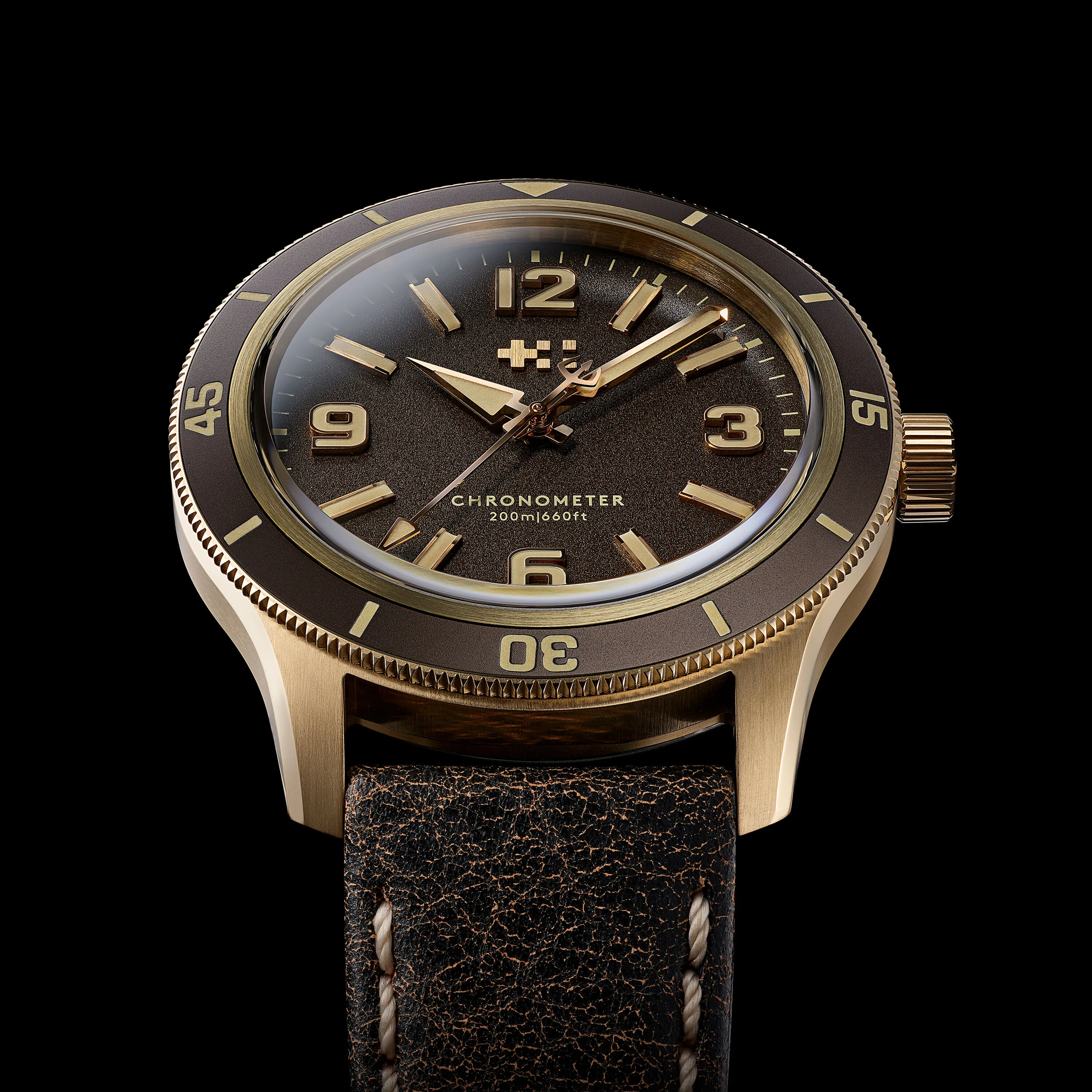 Christopher Ward C60 Trident Biscay Bronze Otomatik Kahverengi C6039C3H1B0KK0HK detay görseli 4
