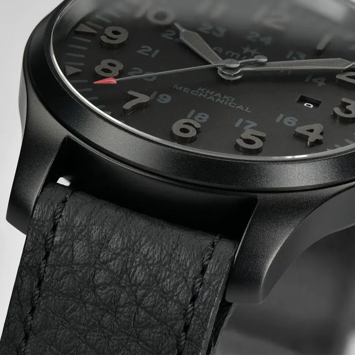Hamilton Khaki Field Mechanical Siyah H69809730 detay görseli 1