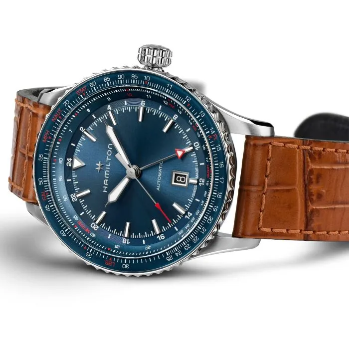 Hamilton Khaki Aviation Converter Auto GMT Blue H76715540 detay görseli 2