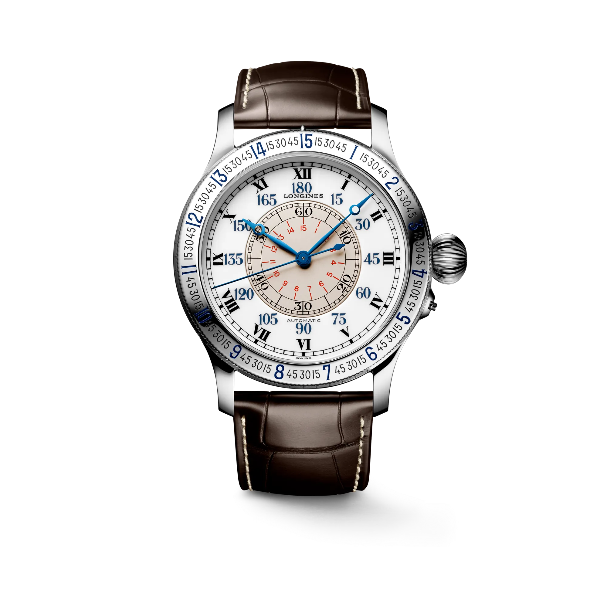Longines Lindbergh Hour Angle Watch Otomatik Beyaz L26784110