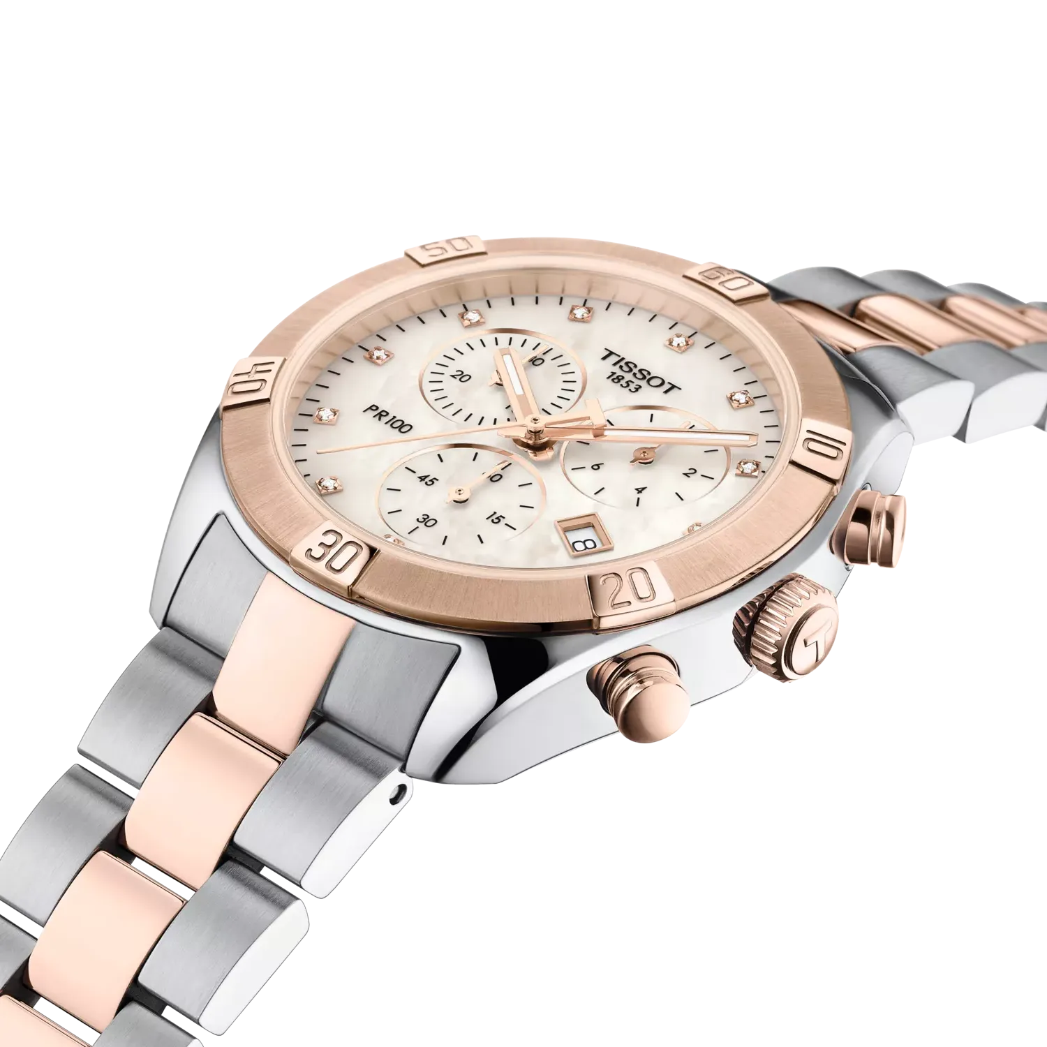 Tissot PR 100 Sport Chic 38mm Beyaz Sedef T1019172211600 detay görseli 3