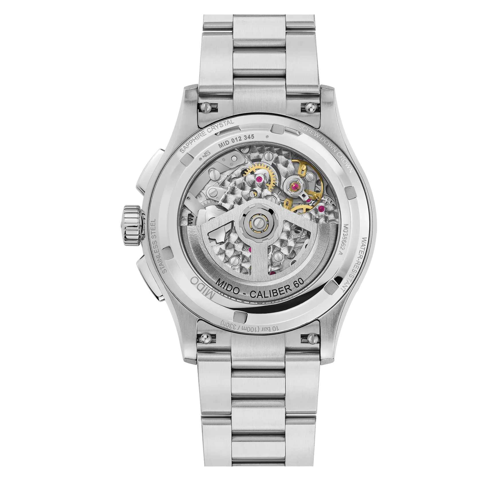 Mido Multifort Skeleton Chronograph Otomatik Antrasit M0386621106000 detay görseli 1