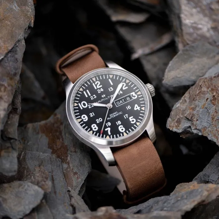 Hamilton Khaki Field Day Date Auto Otomatik Siyah H70535531 detay görseli 5