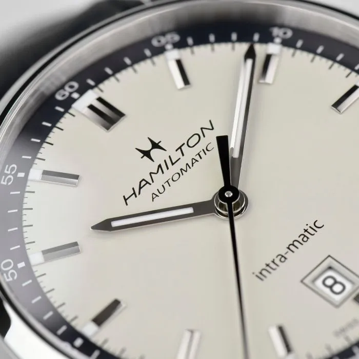 Hamilton American Classic Intra-Matic Auto Otomatik Bej H38425720 detay görseli 4