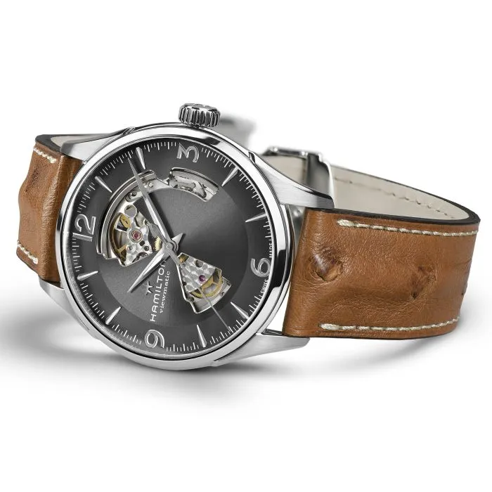 Hamilton Jazzmaster Open Heart Auto Grey H32705581 detay görseli 3