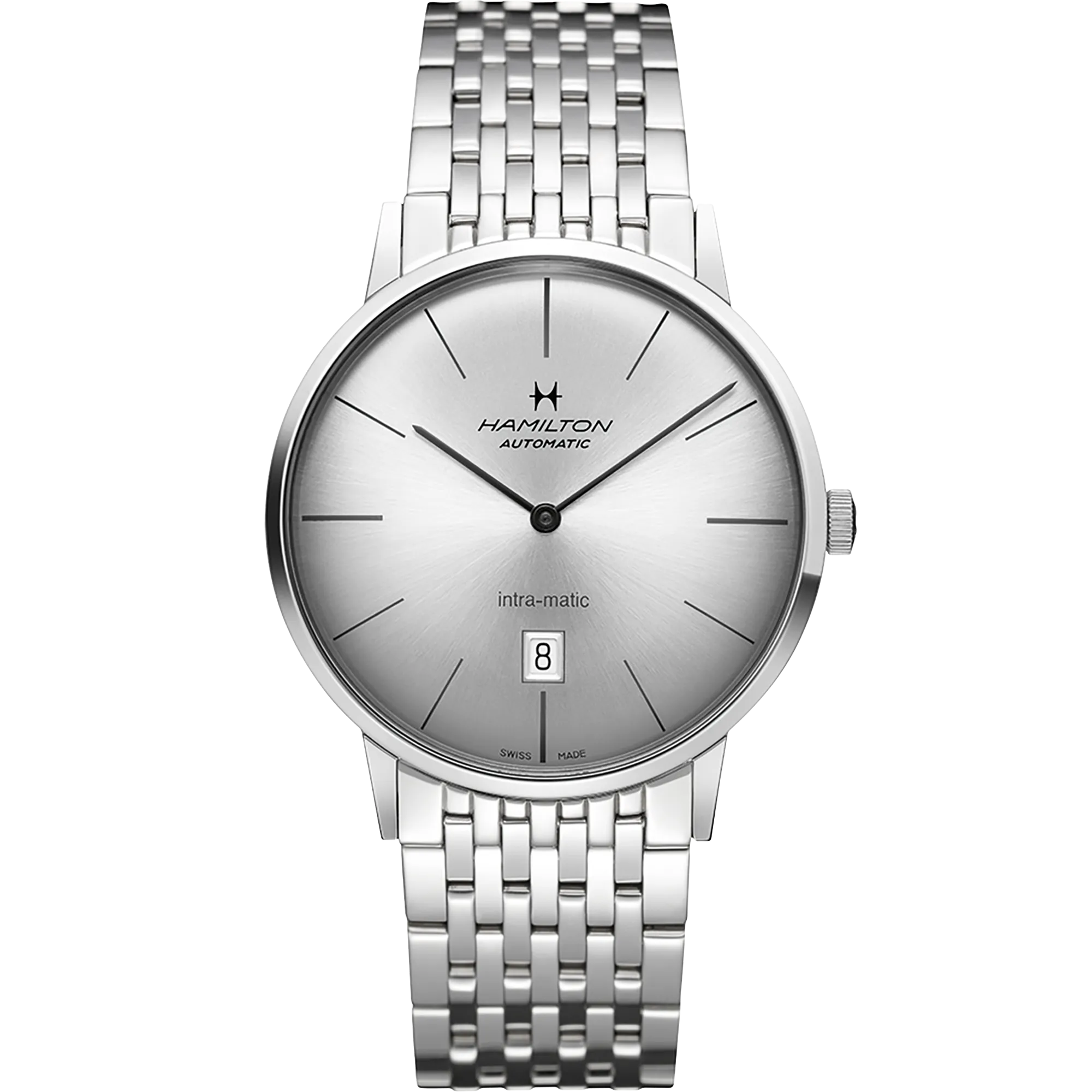 Hamilton American Classic Intra-Matic Auto Otomatik Silver H38755151 detay görseli 1