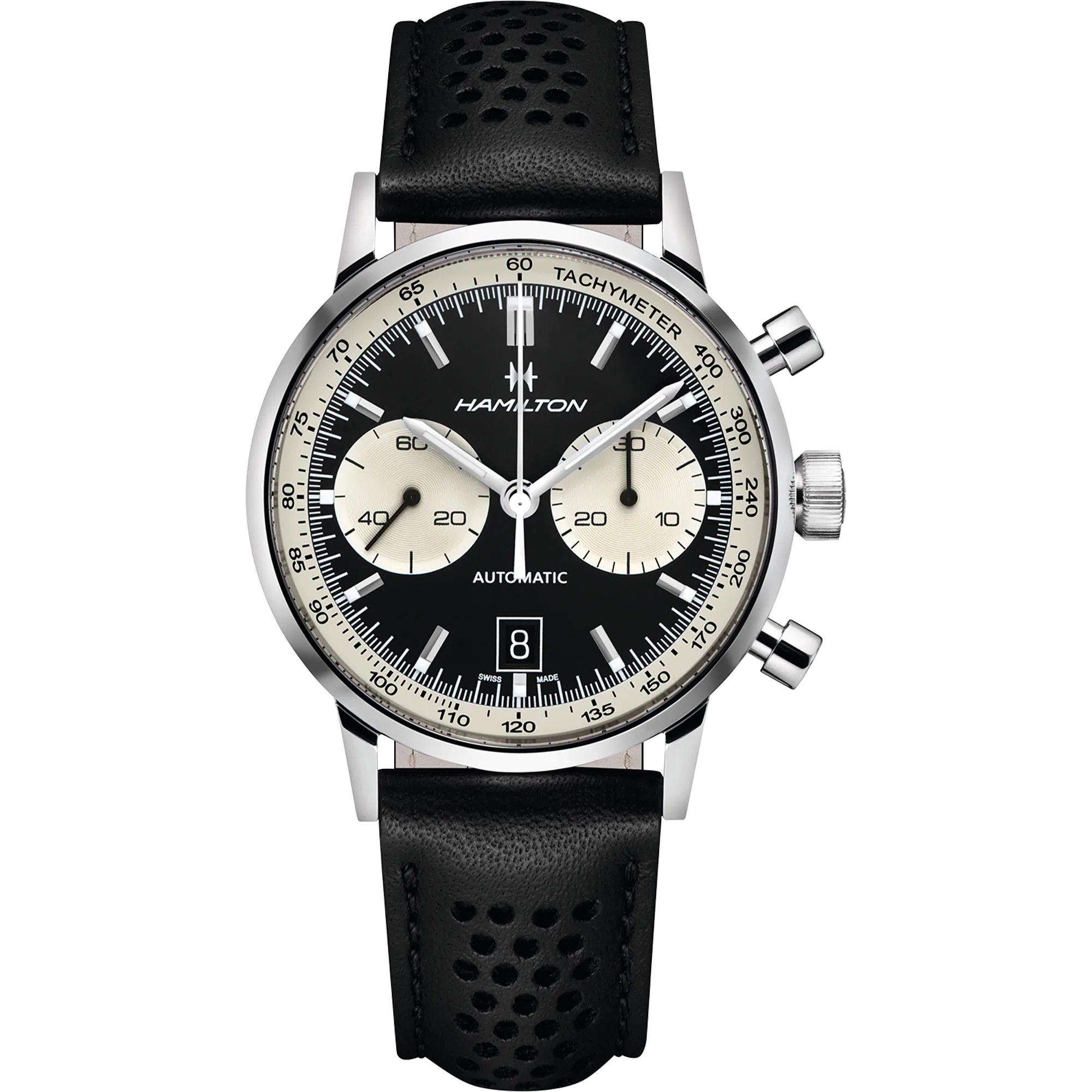 Hamilton American Classic Intra-Matic Auto Chrono Siyah H38716731 detay görseli 1