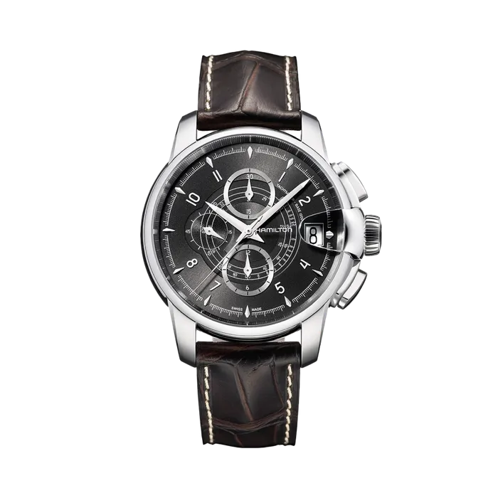 Hamilton American Classic RailRoad Auto Chrono Otomatik Gri H40616535