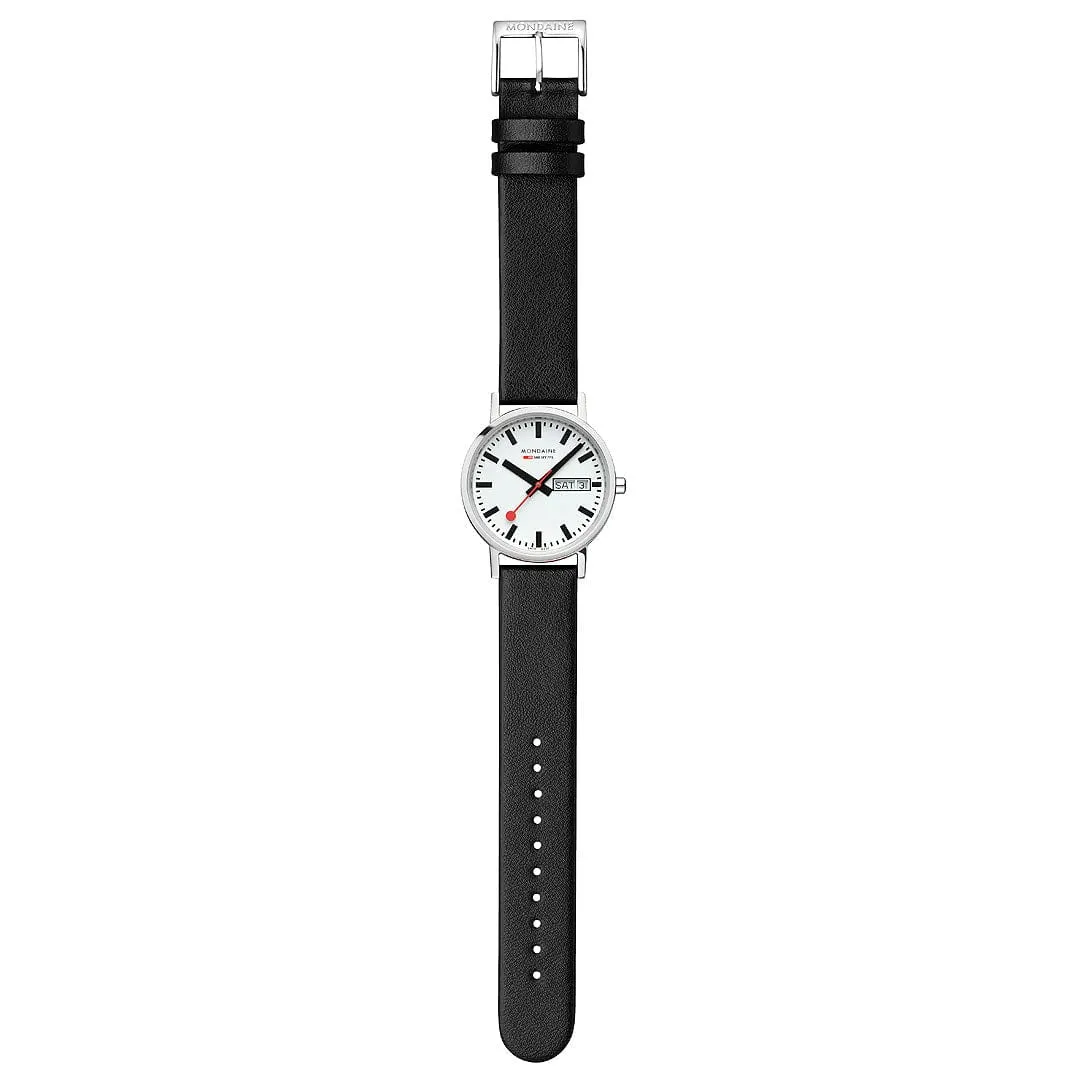 Mondaine Classic Day Date Siyah A6673031411SBBV detay görseli 3