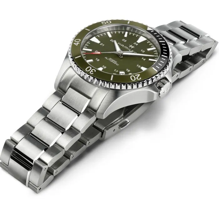 Hamilton Khaki Navy Scuba Auto Otomatik Yeşil H82375161 detay görseli 2