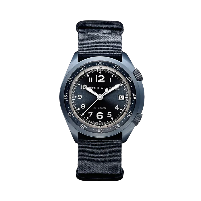 Hamilton Khaki Aviation Pilot Pioneer Aluminium Otomatik Mavi H80495845